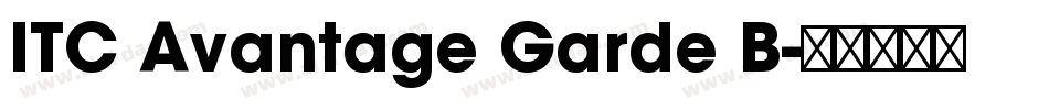 ITC Avantage Garde B字体转换
